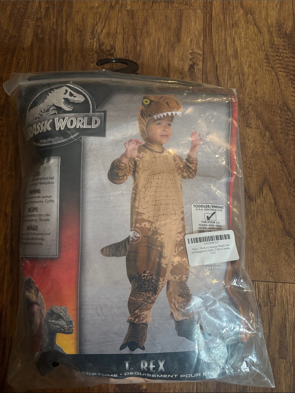 Rubie's Jurassic World T-Rex Costume - Brown